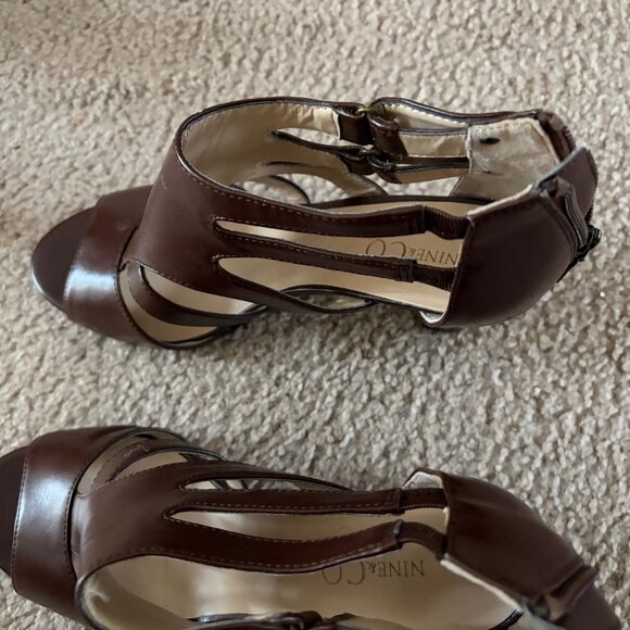 Nine & Co Shoes - Brown heels by Nine & Co, Size 8, 2 1/2 -3" heels,